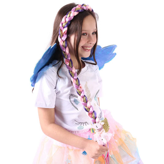 TIARA TRANÇA UNICORNIO-ROXA