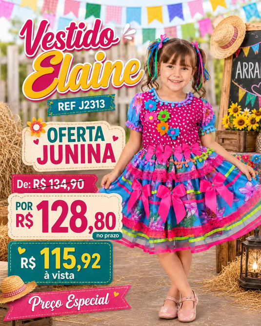 Vestido Junino Elaine -J2313
