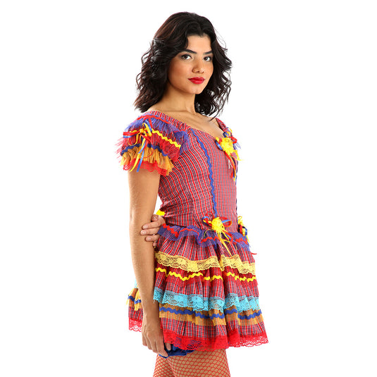 VESTIDO JUNINO VERATTY- ADULTO