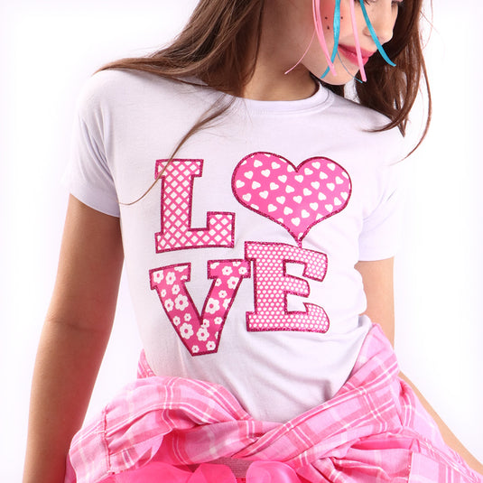 CAMISETA JUNINA 3 LOVE- INFANTIL