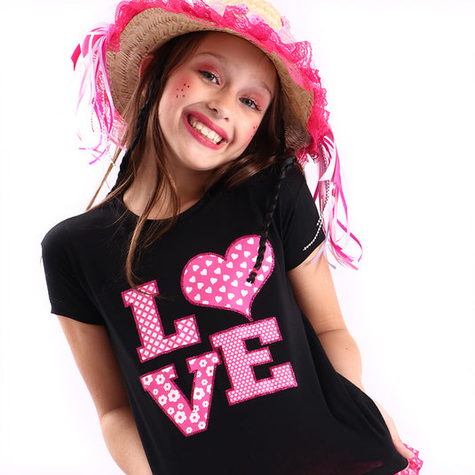 CAMISETA JUNINA 3 LOVE- INFANTIL