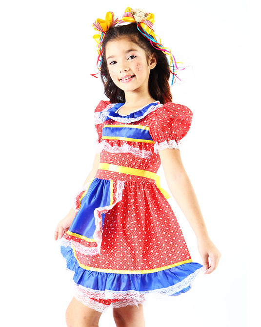 VESTIDO JUNINO BERENICE- INFANTIL