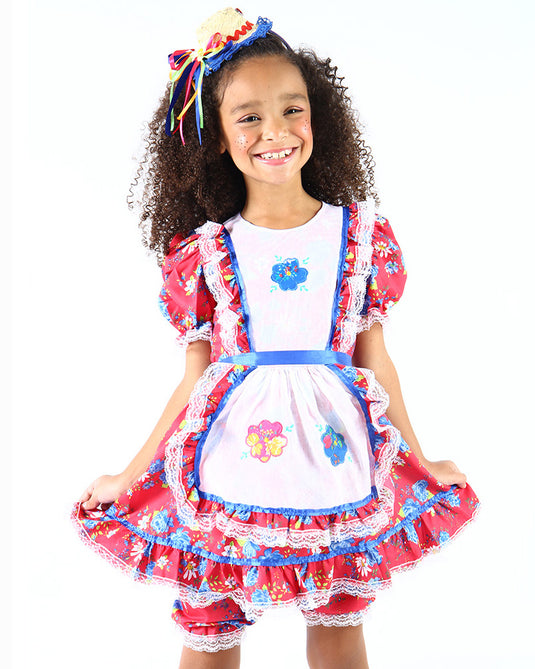 VESTIDO JUNINO BRITANNY INFANTIL