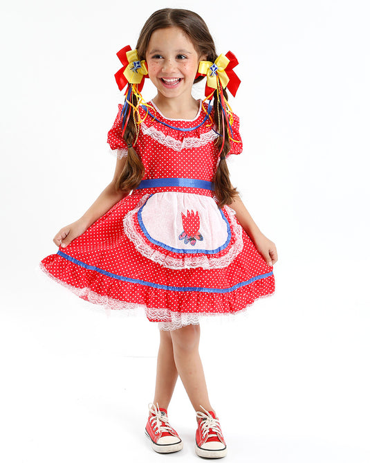 VESTIDO JUNINO BRITA- INFANTIL