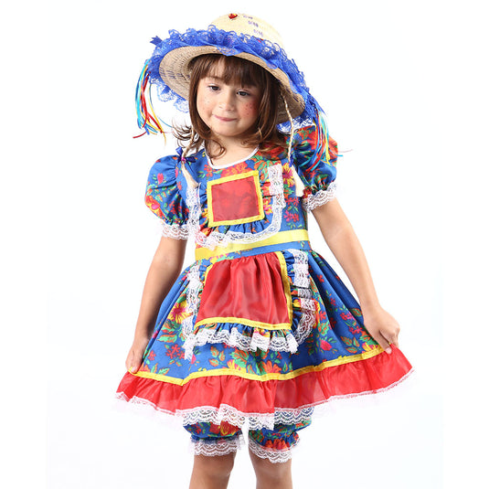 VESTIDO JUNINO BELLA- INFANTIL