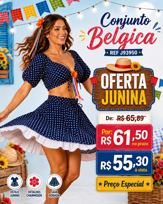 Conjunto Junino Belgica -J9395
