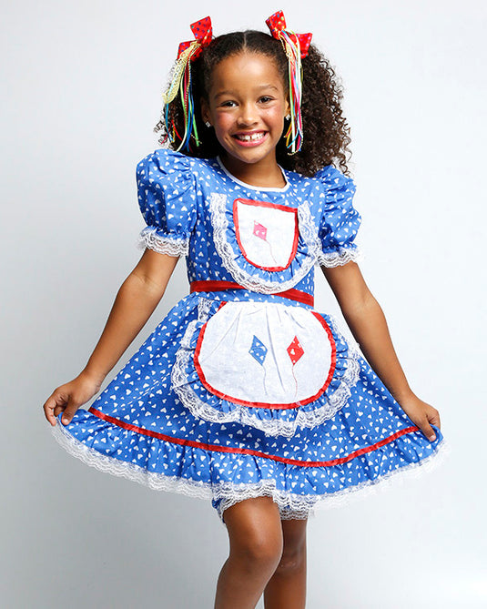 VESTIDO JUNINO BRIGITE- INFANTIL