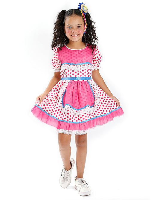 VESTIDO JUNINO BERNARDA- INFANTIL