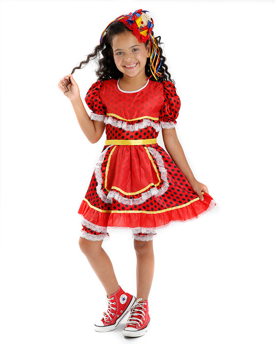 VESTIDO JUNINO BERNARDA- INFANTIL