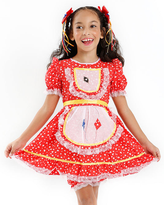 VESTIDO JUNINO BRIGITE- INFANTIL