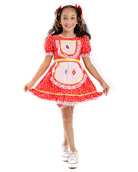 VESTIDO JUNINO BRIGITE- INFANTIL