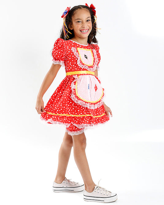 VESTIDO JUNINO BRIGITE- INFANTIL