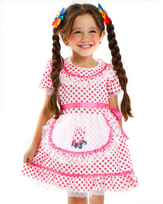 VESTIDO JUNINO BRITA- INFANTIL