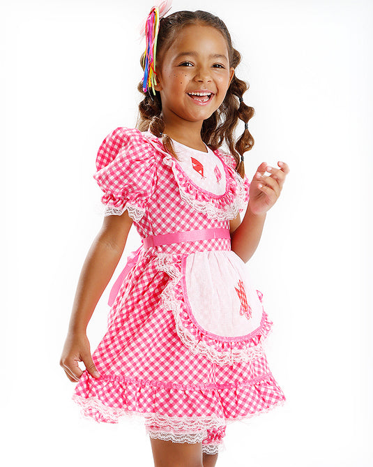 VESTIDO JUNINO BRUNA- INFANTIL