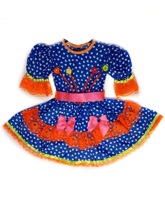 VESTIDO JUNINO CAJUZINHO INFANTIL