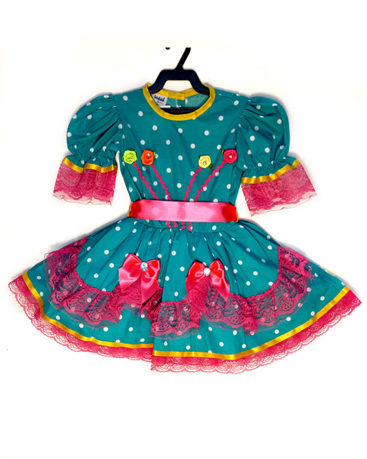 VESTIDO JUNINO CAJUZINHO INFANTIL