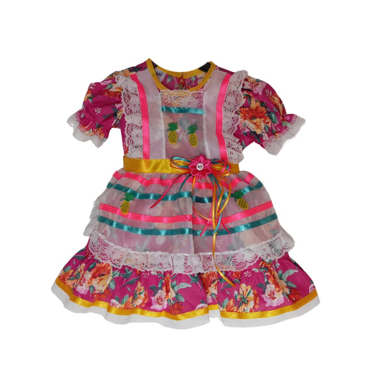 VESTIDO JUNINO SORVETINHO- INFANTIL