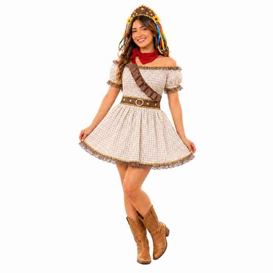 Vestido Maria Moça -C9384