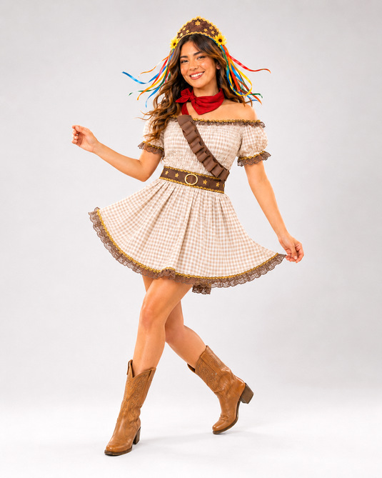 Vestido Maria Moça -C9384