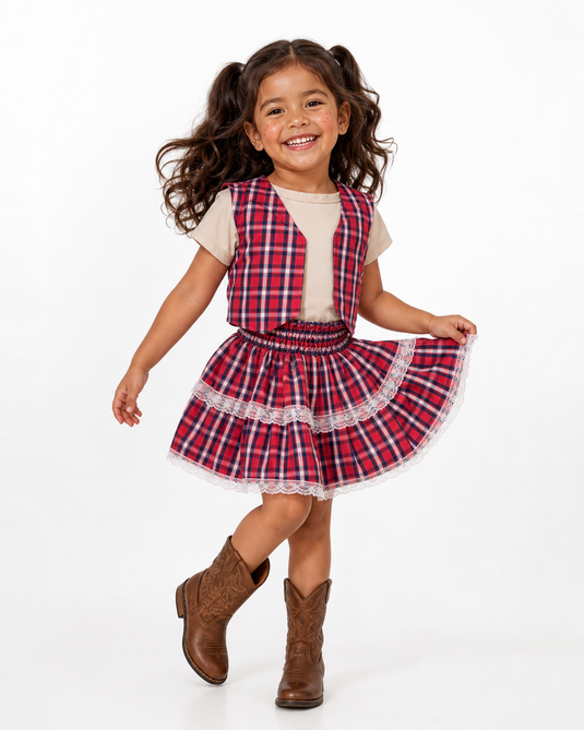Conjunto Junino Sara Infantil -J2252