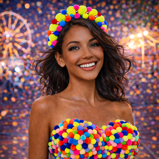 FANTASIA TOP + TIARA POMPOM - C3021