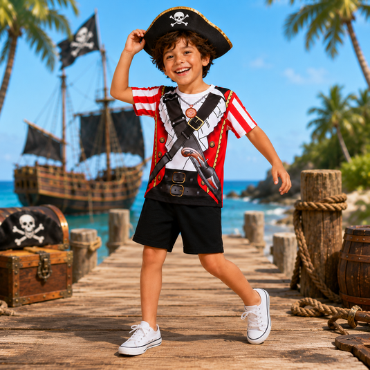 FANTASIA PIRATA CAPITÃO KIDD – INFANTIL - 750