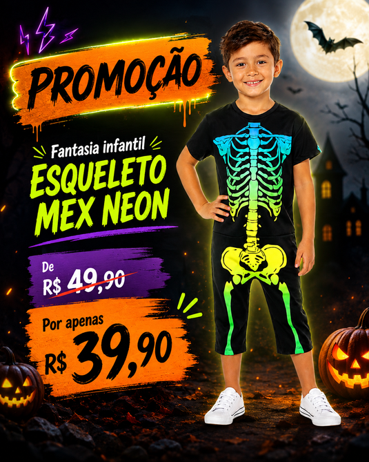 FANTASIA ESQUELETO MEX INFANTIL - H512