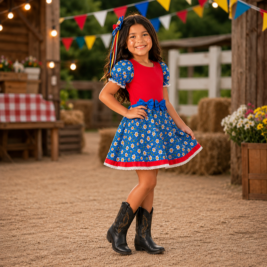 Vestido Junino Maria Helena -J1796