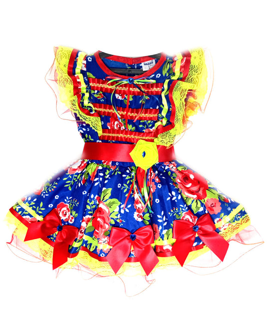 VESTIDO JUNINO CHUVISQUINHO- INFANTIL