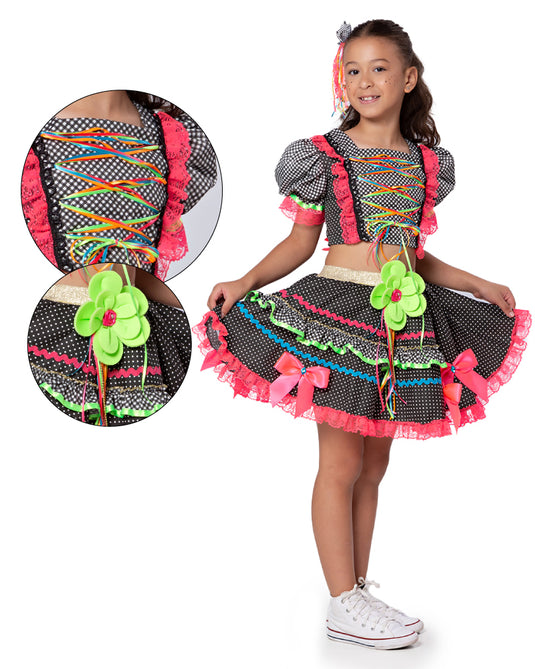 CONJUNTO CROPPED JUNINO LAIS - J2109