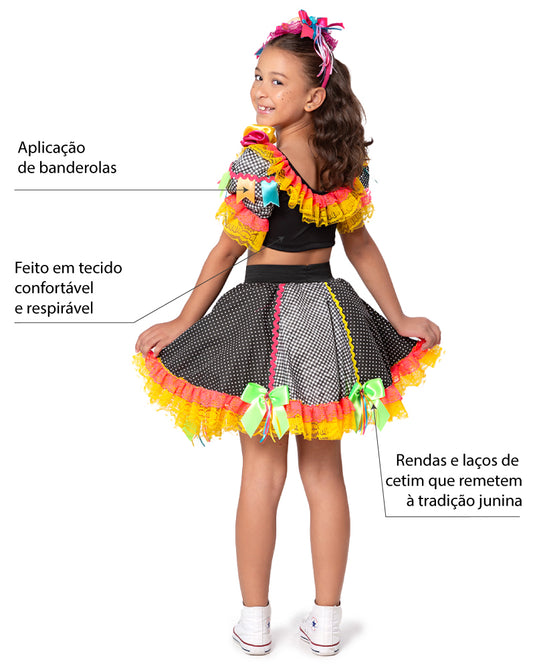 CONJUNTO CROPPED JUNINO LARISSA - J2108