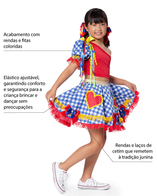 CONJUNTO CROPPED JUNINO LAURA - J2107