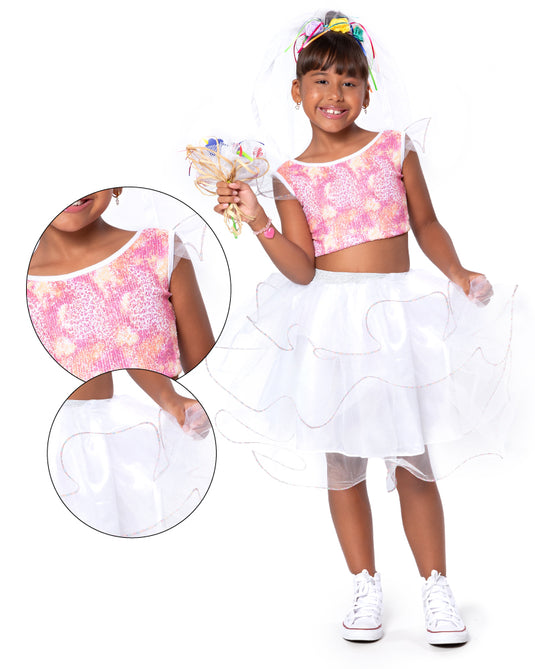 CONJUNTO CROPPED JUNINO NOIVA TERESA - J1795