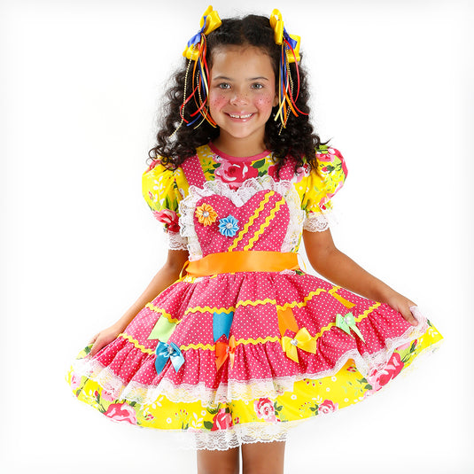 VESTIDO JUNINO QUINDIN INFANTIL