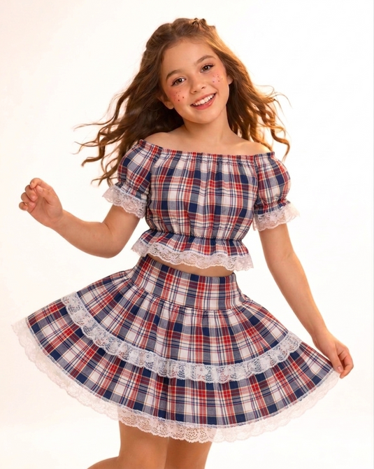 Conjunto Junino Sandra Infantil -J2247