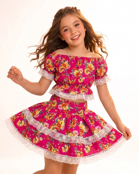 Conjunto Junino Sandra Infantil -J2247