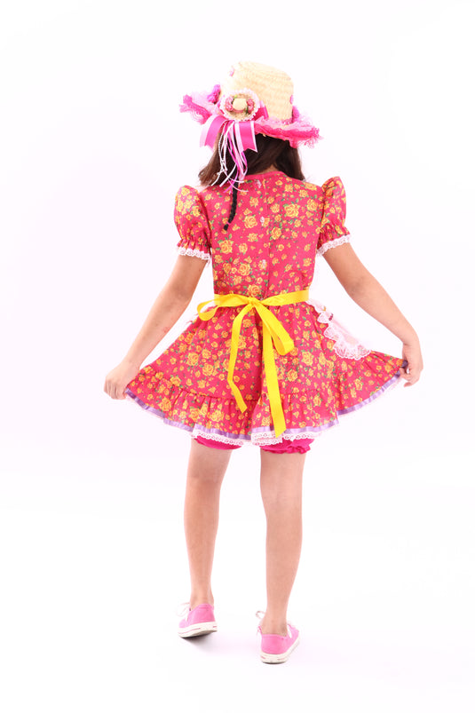 VESTIDO JUNINO SAGU- INFANTIL