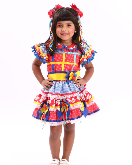 VESTIDO JUNINO MARMELADA INFANTIL