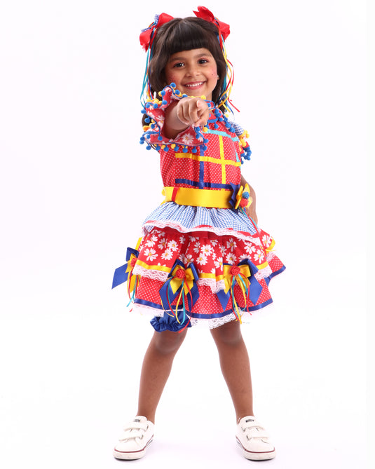 VESTIDO JUNINO MARMELADA INFANTIL