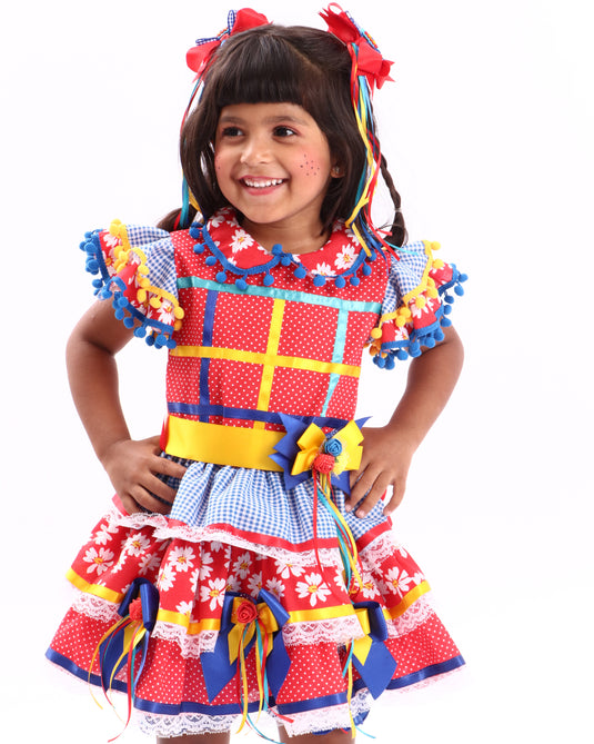 VESTIDO JUNINO MARMELADA INFANTIL