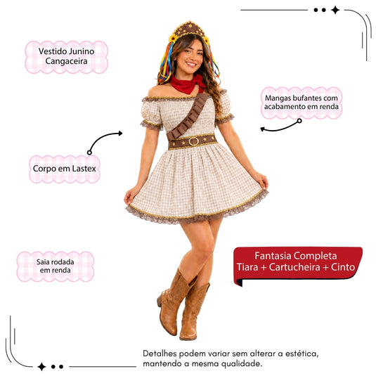 Vestido Maria Moça -C9384