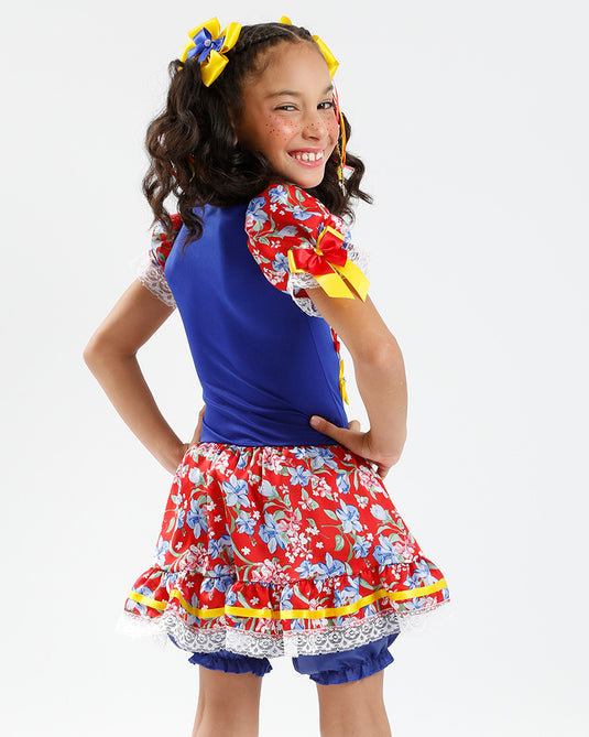 VESTIDO JUNINO MARIA ARLETE- INFANTIL