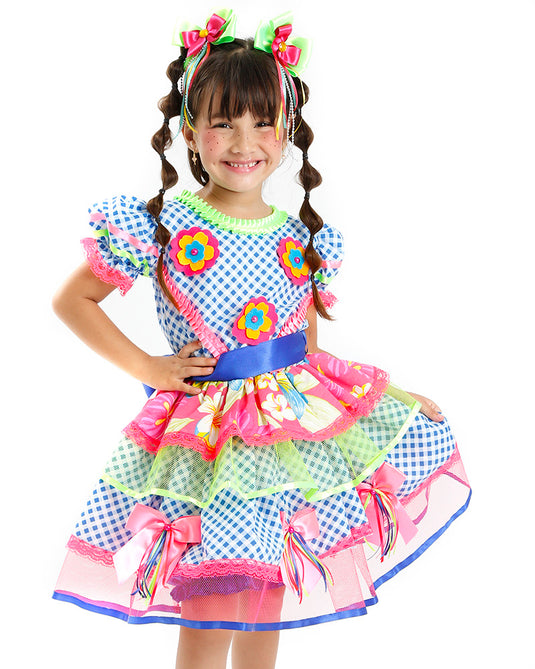 VESTIDO JUNINO PACOQUINHA- INFANTIL