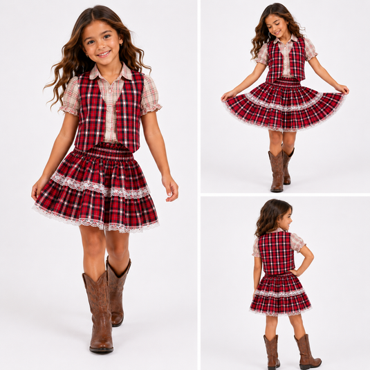 Conjunto Junino Sara Infantil -J2252