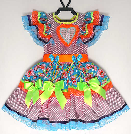 VESTIDO JUNINO RIHANA- INFANTIL