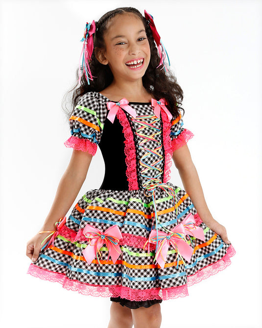 VESTIDO JUNINO ROSALIA- INFANTIL