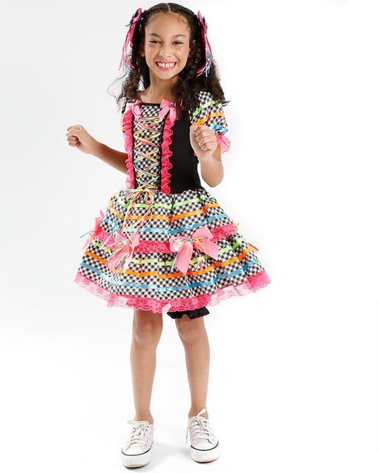 VESTIDO JUNINO ROSALIA- INFANTIL