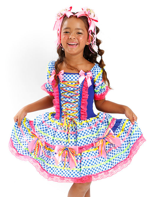 VESTIDO JUNINO ROSALIA- INFANTIL