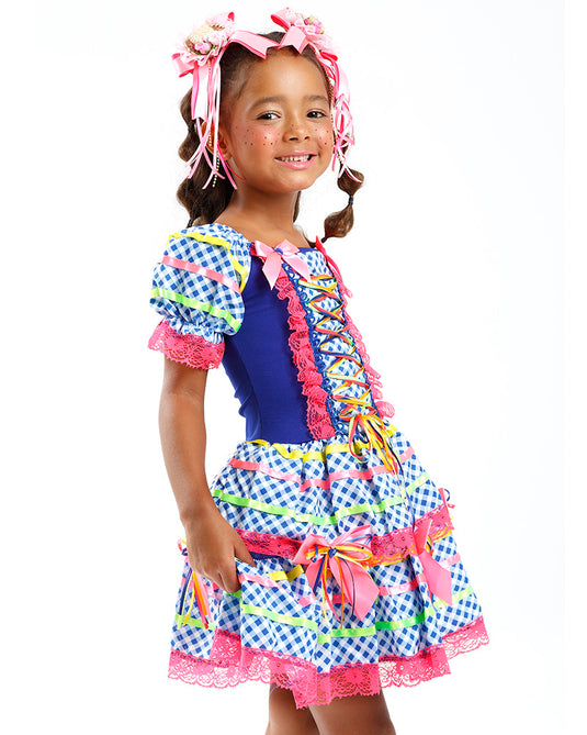 VESTIDO JUNINO ROSALIA- INFANTIL