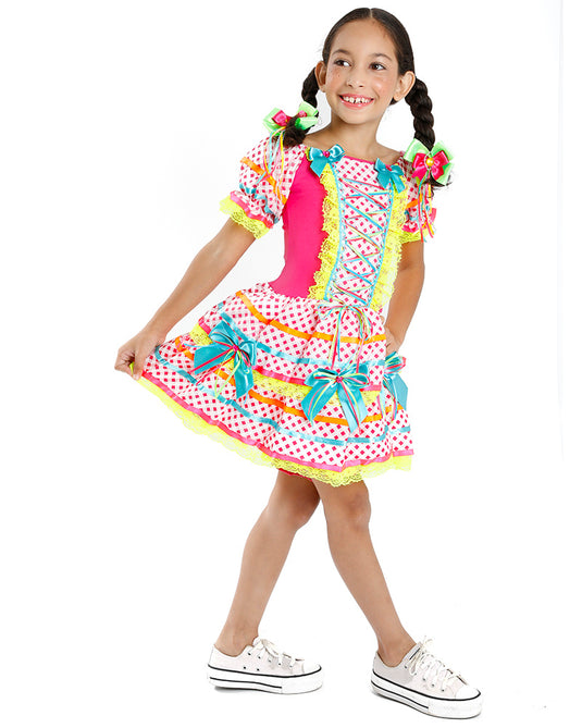 VESTIDO JUNINO ROSALIA- INFANTIL